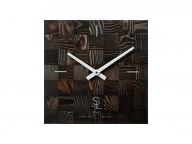 Часы настенные SLT 5195 CHESS BLACK WOOD в Шахте - shahta.mebel-nsk.ru | фото