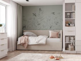 Диван-кровать Бенто (крем) в Шахте - shahta.mebel-nsk.ru | фото