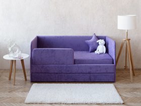 Диван-кровать Happy (сиреневый) в Шахте - shahta.mebel-nsk.ru | фото