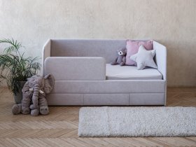 Диван-кровать Happy (светло-серый) в Шахте - shahta.mebel-nsk.ru | фото