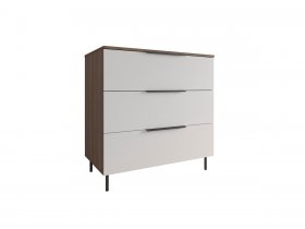 Комод 900 Роза (орех франклин карамельный/бежевый скин) в Шахте - shahta.mebel-nsk.ru | фото