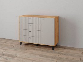 Комод «Катрин-13» (дуб крафт золотой/сантьяго софт) в Шахте - shahta.mebel-nsk.ru | фото