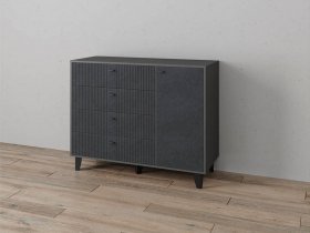 Комод «Катрин-13» (графит/гранит лофт) в Шахте - shahta.mebel-nsk.ru | фото