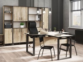 Комплект Гермес лофт (дуб крафт серый) в Шахте - shahta.mebel-nsk.ru | фото