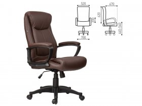 Кресло офисное BRABIX Enter EX-511, коричневое в Шахте - shahta.mebel-nsk.ru | фото