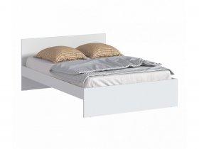 Кровать двуспальная 1,4м Бруклин СБ-3353 (белый) в Шахте - shahta.mebel-nsk.ru | фото