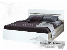 Кровать двуспальная 1,6 м  Наоми КР-11 в Шахте - shahta.mebel-nsk.ru | фото