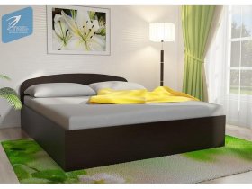 Кровать двуспальная 1,6м с подъем. мех. (венге) в Шахте - shahta.mebel-nsk.ru | фото
