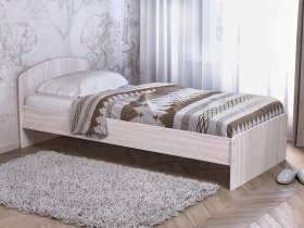 Кровать односпальная 80 с низкой спинкой (ясень шимо светлый) в Шахте - shahta.mebel-nsk.ru | фото