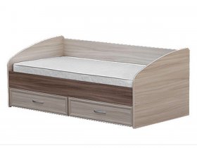 Кровать односпальная с ящиками 0,9 м-1 в Шахте - shahta.mebel-nsk.ru | фото