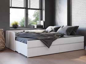 Кровать-трансформер Симпл КР-51 (белый) в Шахте - shahta.mebel-nsk.ru | фото