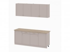 Кухонный гарнитур 2,0м Одетта (меланж/дуб сонома) в Шахте - shahta.mebel-nsk.ru | фото