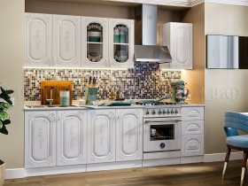 Кухонный гарнитур Лиза-2 (белый) в Шахте - shahta.mebel-nsk.ru | фото