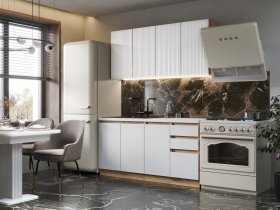 Кухонный гарнитур Ника 1,6 м (белый) в Шахте - shahta.mebel-nsk.ru | фото