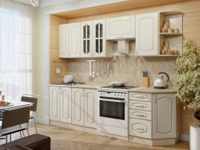 Модульная кухня Классика-1 (дуб молочный) в Шахте - shahta.mebel-nsk.ru | фото