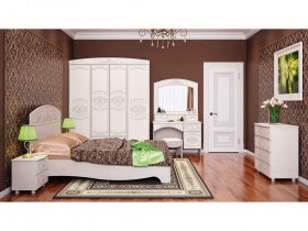 Модульная спальня Каролина в Шахте - shahta.mebel-nsk.ru | фото