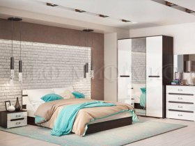 Модульная спальня Ким в Шахте - shahta.mebel-nsk.ru | фото