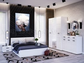 Модульная спальня Нэнси NEW в Шахте - shahta.mebel-nsk.ru | фото