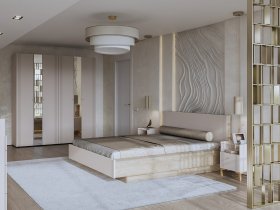 Модульная спальня Одетта (дуб эндгрей/меланж) в Шахте - shahta.mebel-nsk.ru | фото