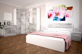 Модульная спальня Сорренто в Шахте - shahta.mebel-nsk.ru | фото