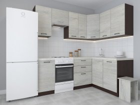 Модульная угловая кухня 1,4м*2,1м Лада (пикард) в Шахте - shahta.mebel-nsk.ru | фото