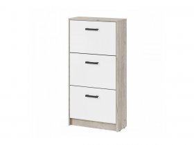 Обувница ОБ-2 Вега (дуб крафт серый/белый) в Шахте - shahta.mebel-nsk.ru | фото