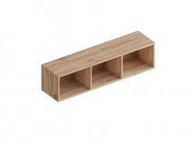 Полка настенная открытая Сицилия (дуб альпийский/тефия) в Шахте - shahta.mebel-nsk.ru | фото