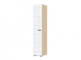 Шкаф 400 ШК-01 Либерти (дуб сонома/белый глянец) в Шахте - shahta.mebel-nsk.ru | фото