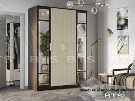 Шкаф четырехстворчатый Фиеста NEW (BTS) в Шахте - shahta.mebel-nsk.ru | фото