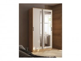 Шкаф-купе 1,2м «Стиль-2» (дуб крафт золотой/кашемир) в Шахте - shahta.mebel-nsk.ru | фото