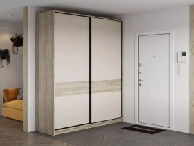 Шкаф-купе Бостон ШК-005 (2.0 м) (дуб крафт серый/кашемир) в Шахте - shahta.mebel-nsk.ru | фото