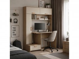 Стол письменный Лайт 03.243  (плэйн/сатин) в Шахте - shahta.mebel-nsk.ru | фото
