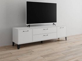 Тумба под ТВ Парус-13 (белый) в Шахте - shahta.mebel-nsk.ru | фото